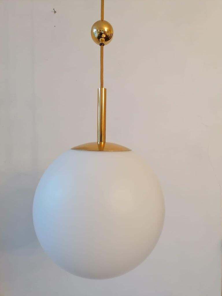 Art Deco Opaline Glass Ball Pendants photo Lighting