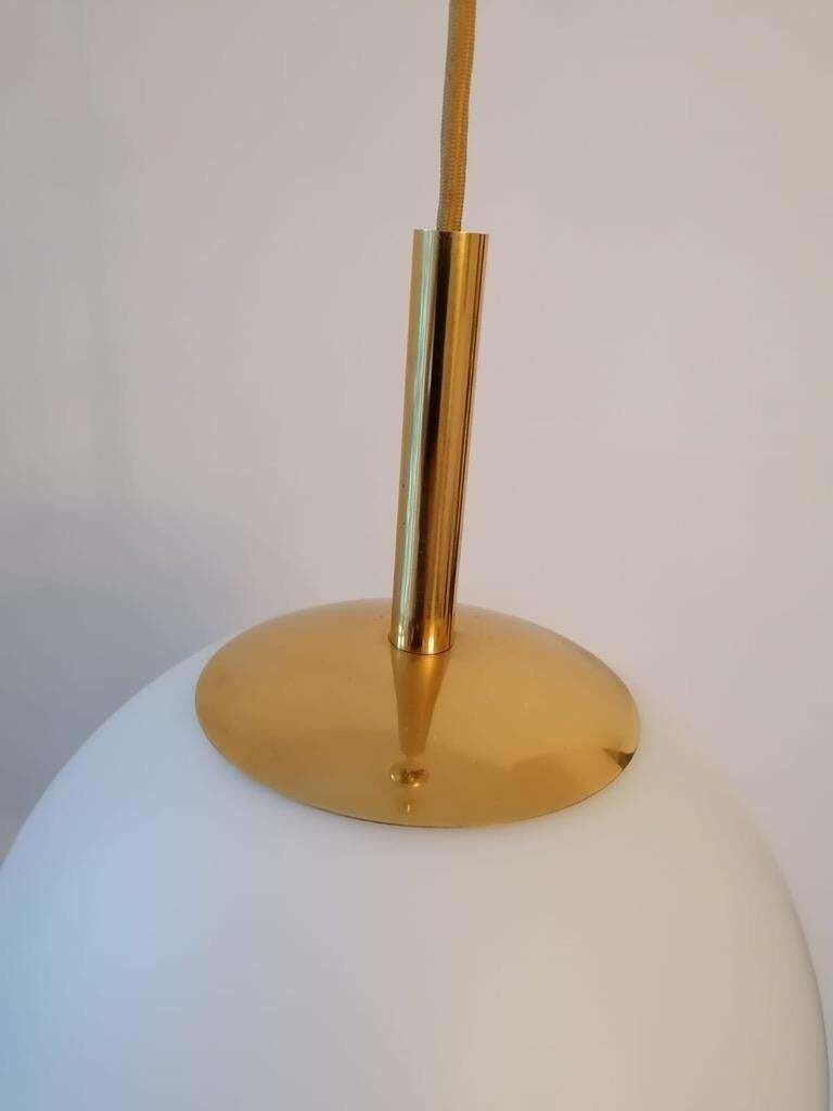 771.0 Art Deco Opaline Glass Ball Pendants photo