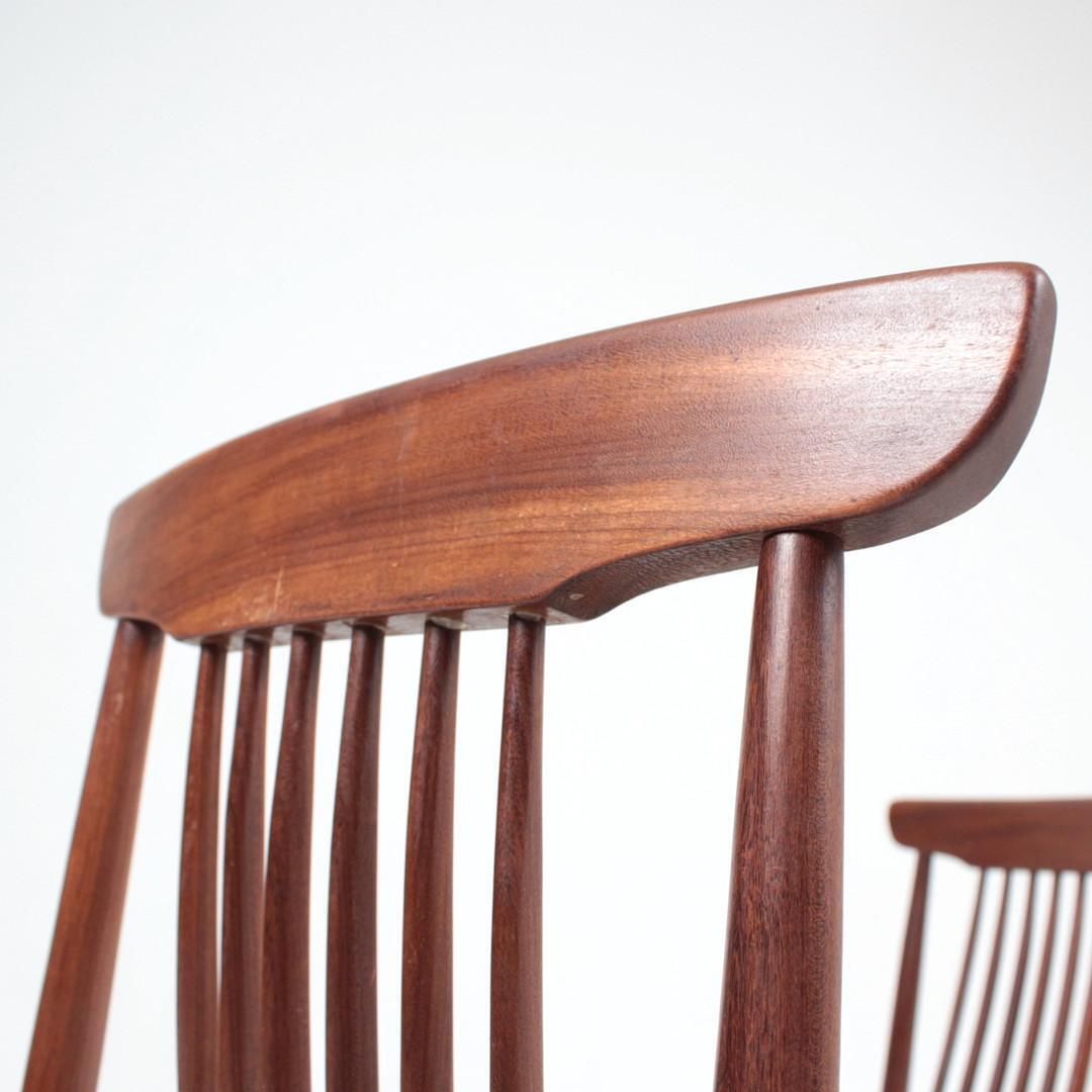 Set Of Two Dining Room Chairs In The Style Of Arne Vodder photo vinterior
