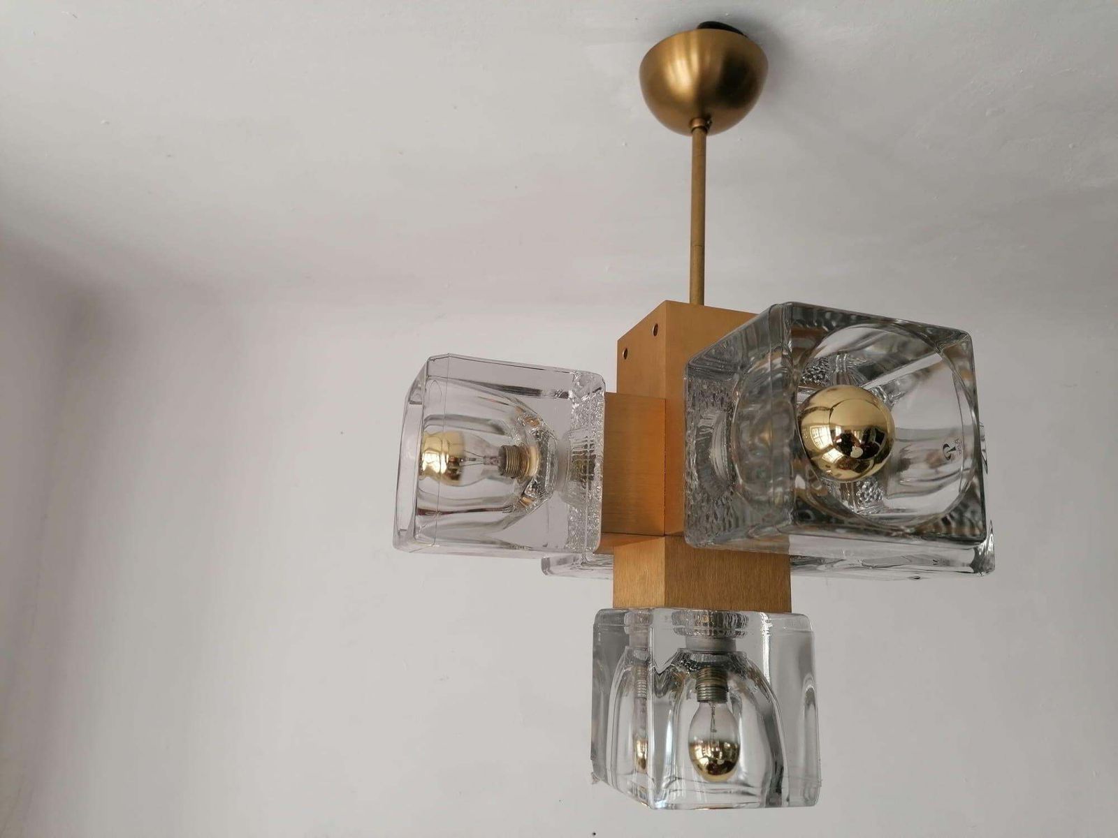 Beautiful Midcentury Chandelier By Peil & Putzler photo vinterior
