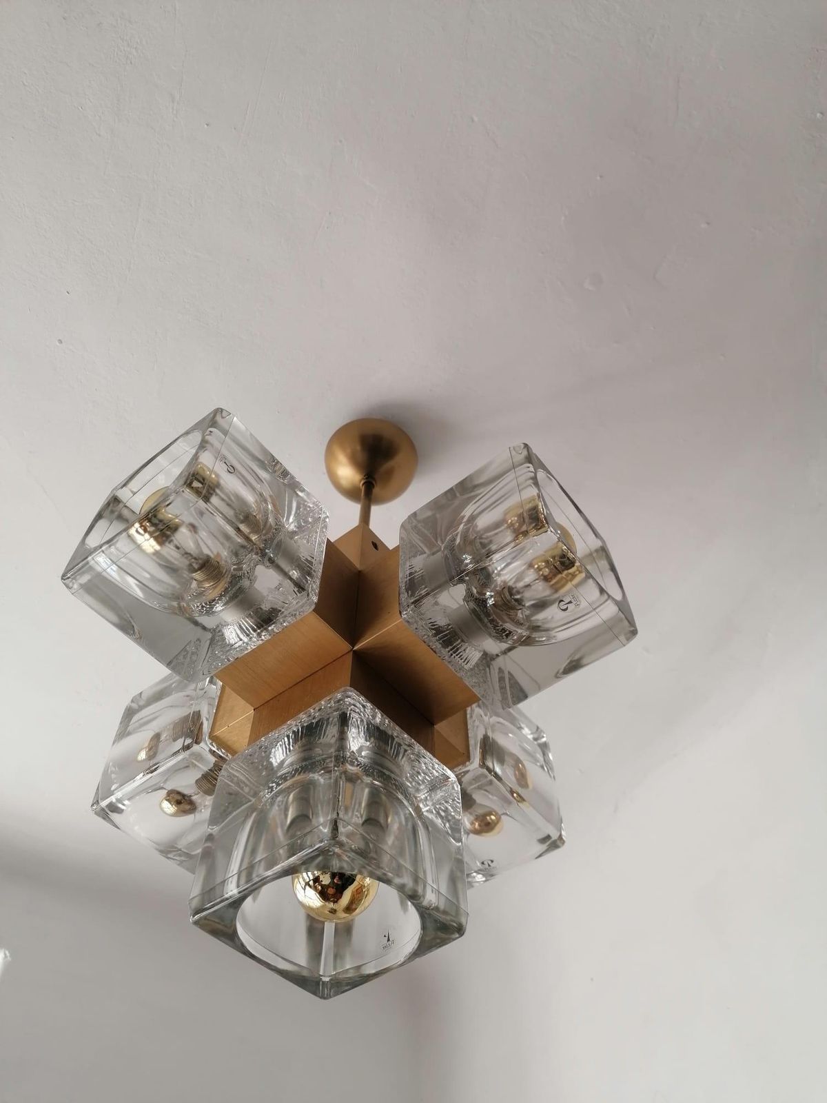 Beautiful Midcentury Chandelier By Peil & Putzler photo vintage