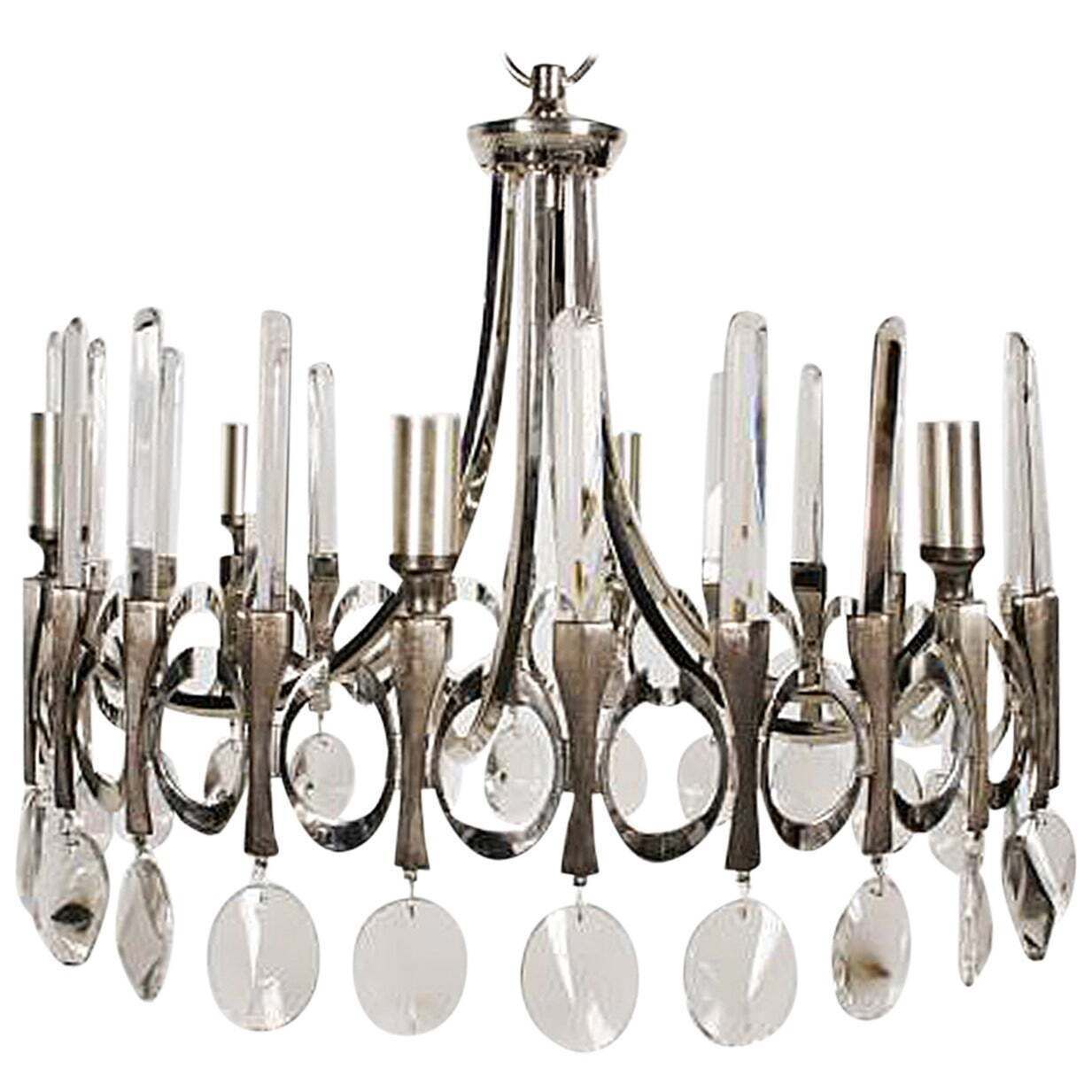Gaetano Sciolari Chandelier From 1960s
