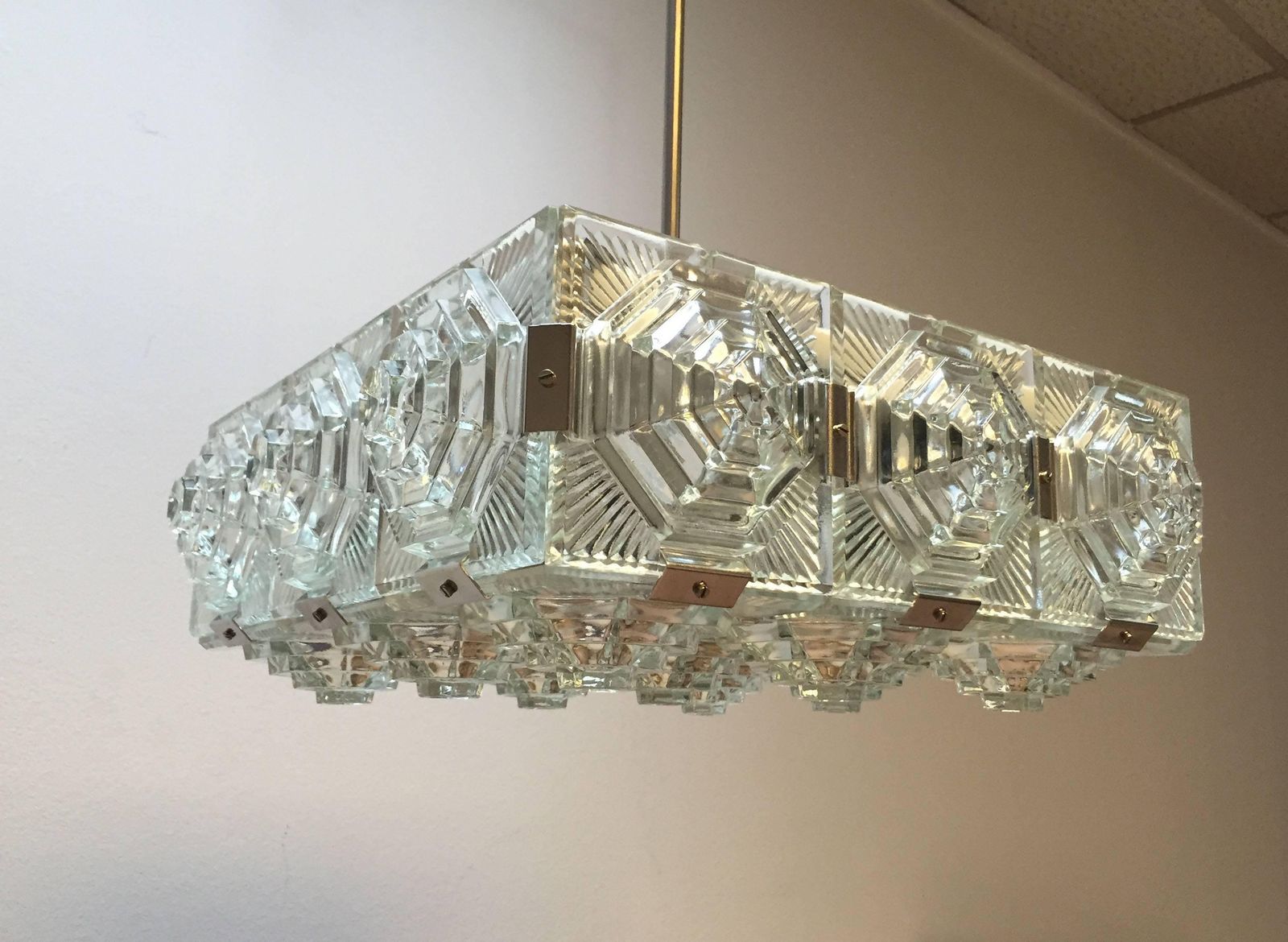 Mid Century Modernist Chandelier In The Style Of Kalmar photo vinterior