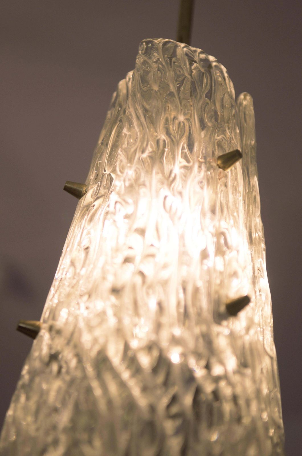 Large Ice Glass J.T. Kalmar Pendant photo furniture