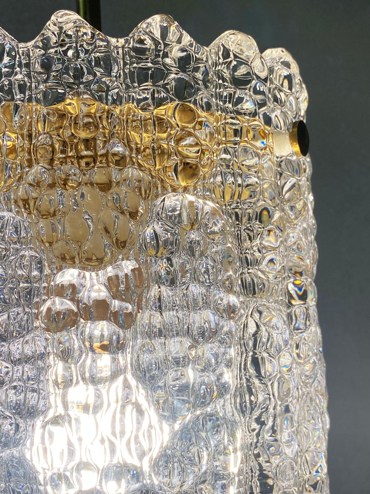 photo vintage Crystal Pendant By Carl Fagerlund For Orrefors, Sweden