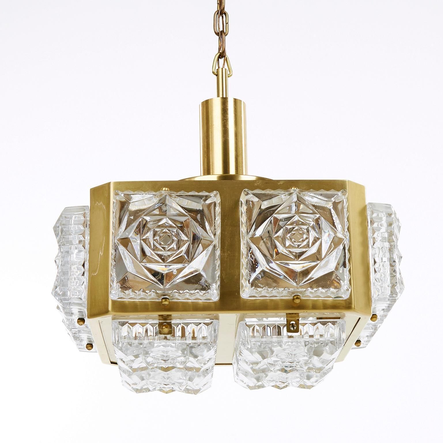 Chandelier By Carl Fagerlund For Orrefors Glassworks photo Lighting