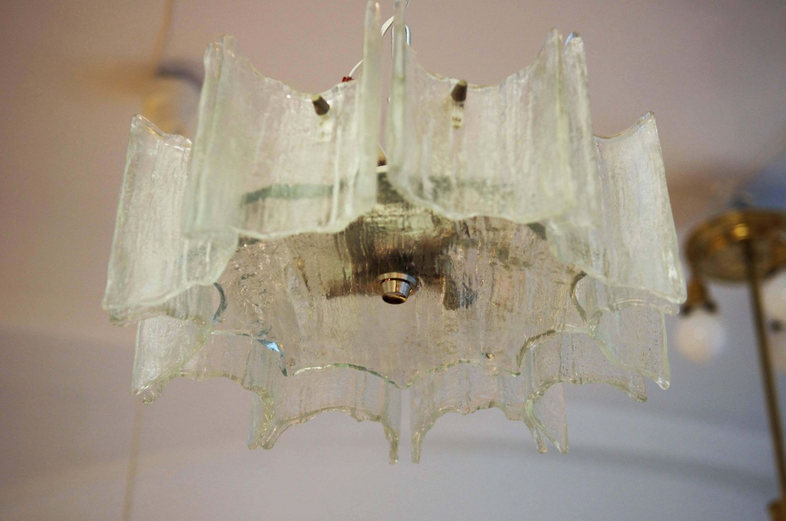 J.T. Kalmar Of Austria Ice Glass Chandelier photo furniture