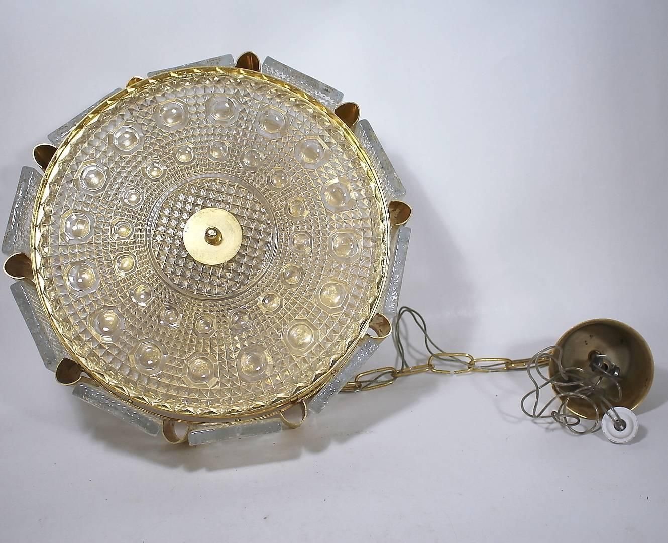 Carl Fagerlund For Orrefors Glass, Brass Chandelier photo furniture