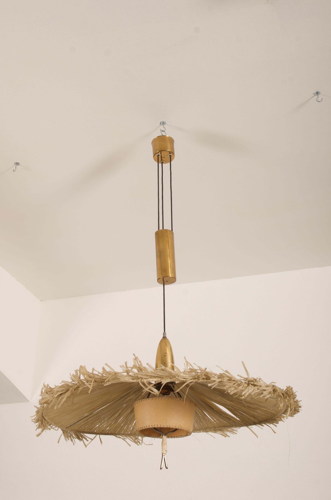Midcentury Adjustable Pendant Attributed To J.T Kalmar photo buy