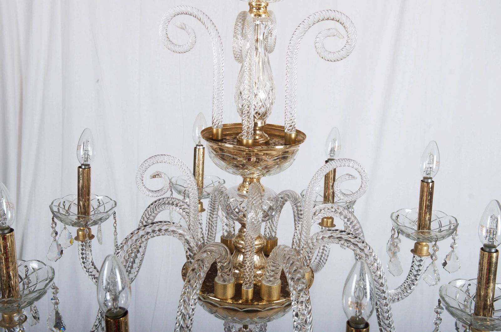 Stunning Bohemian Glass Chandelier photo vinterior