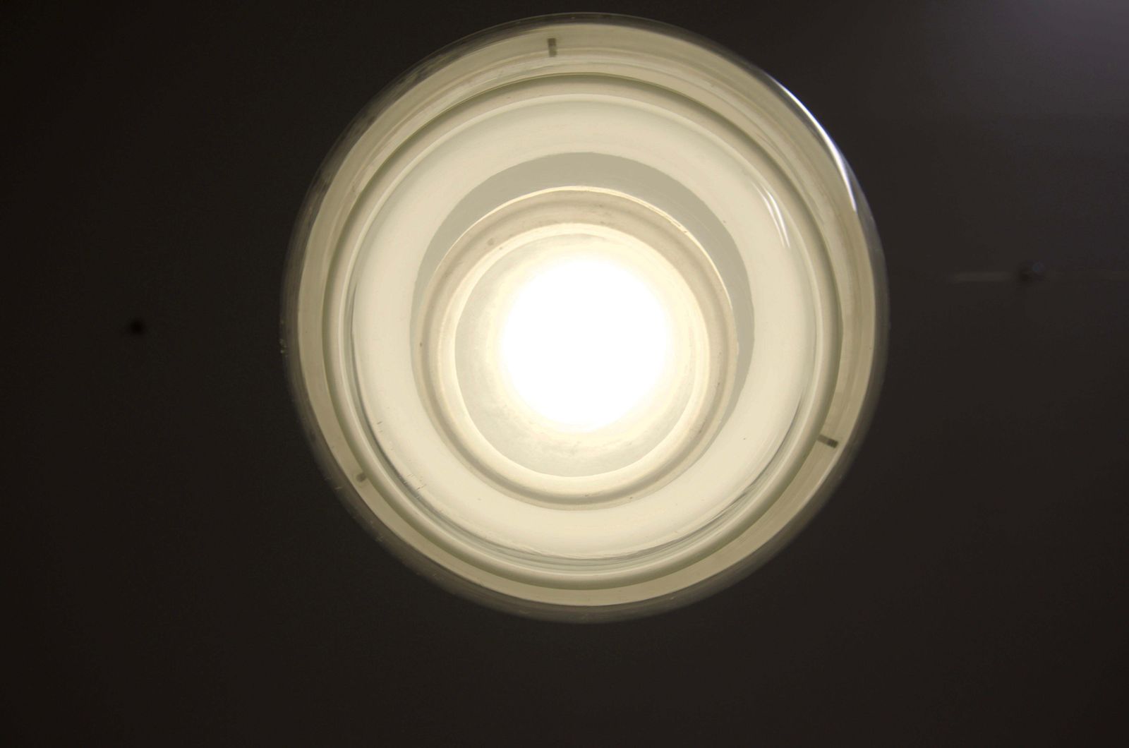 photo for sale Bauhaus Opaline Glass Pendant By Karl Gustaf Lindesvärd