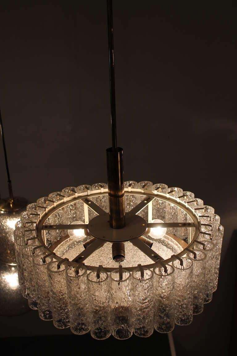 Doria Glass Tube Chandelier photo buy