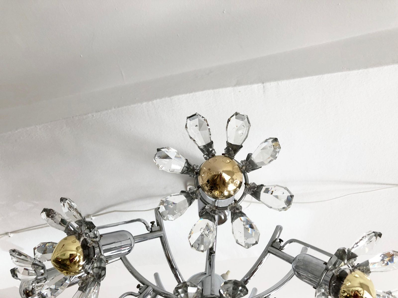 Cat Crystal Flush Mount Chandelier photo furniture