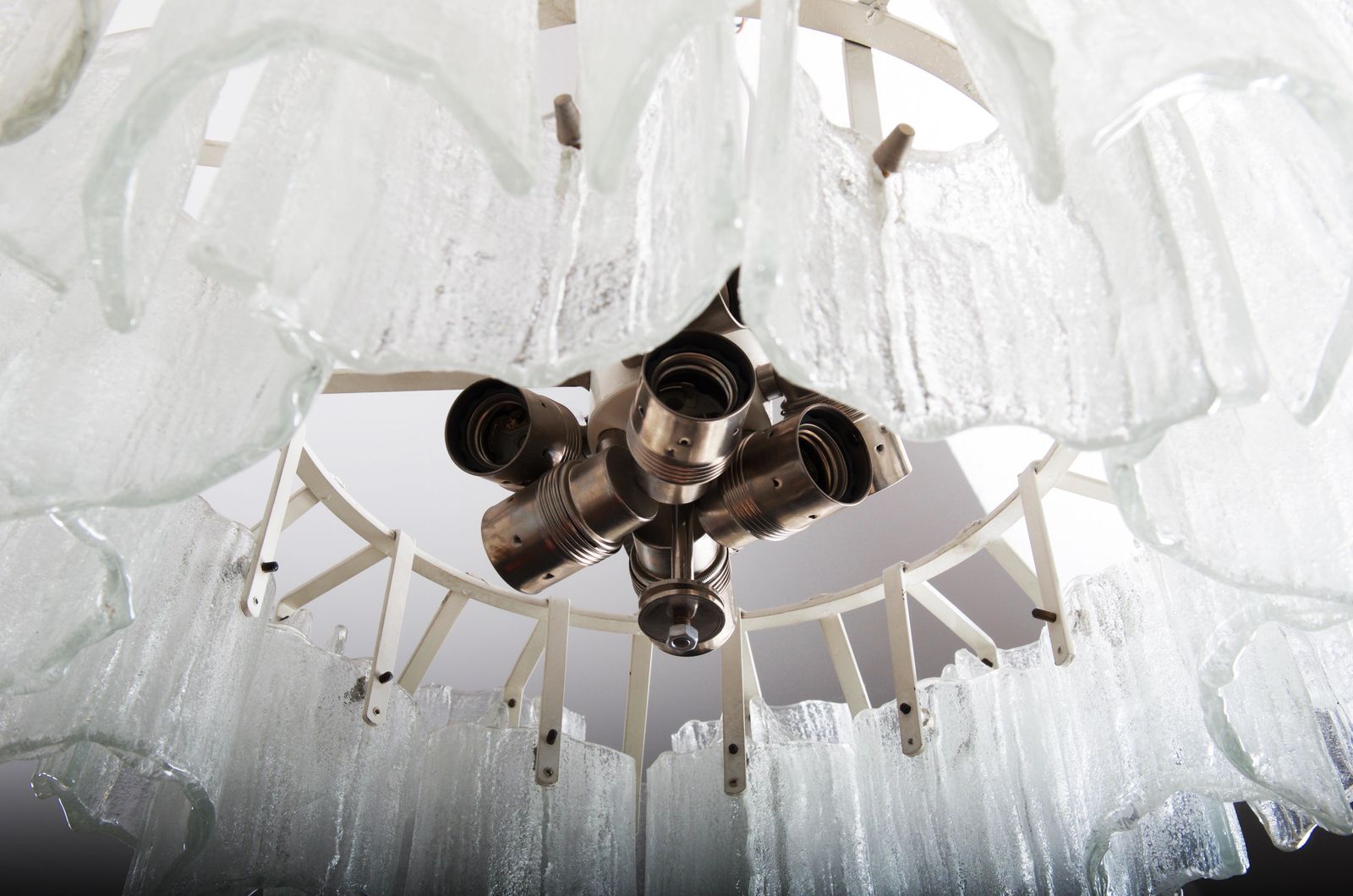Frosted Glass Chandelier By J. T. Kalmar photo buy