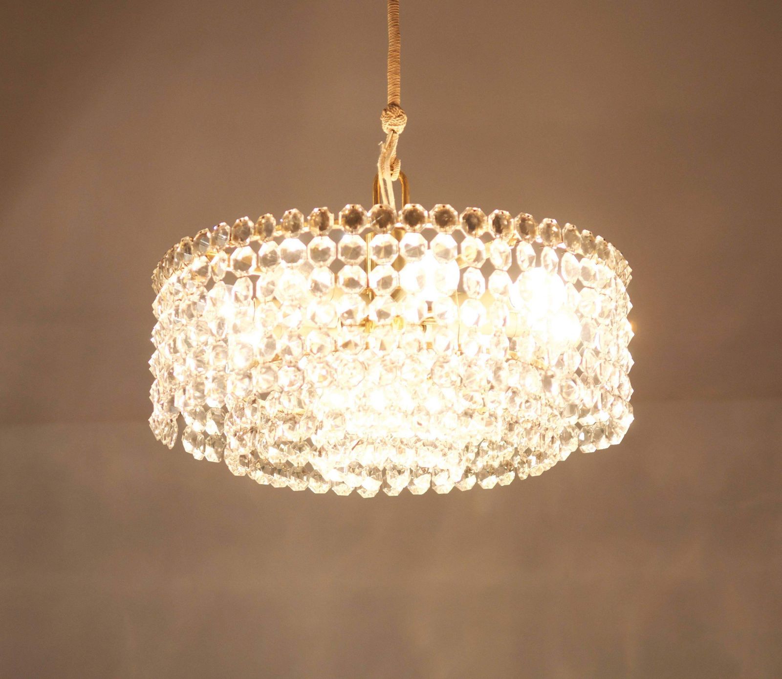 Beautiful Cut Crystal Chandelier By J.L. Lobmeyr photo 4635.0