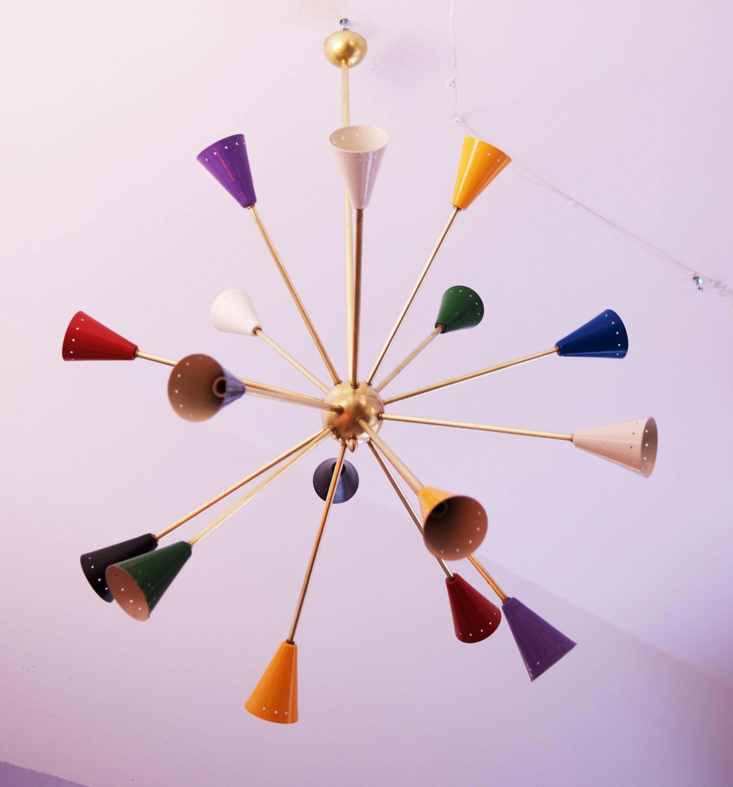 photo for sale Colorful Sputnik Chandelier In The Style Of Stilnovo
