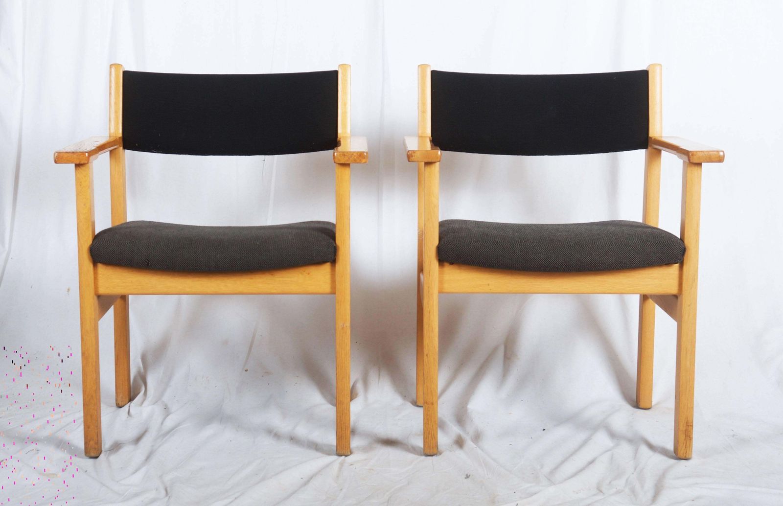 Nice Pair Of Vintage Hans Wegner Armchairs photo for sale