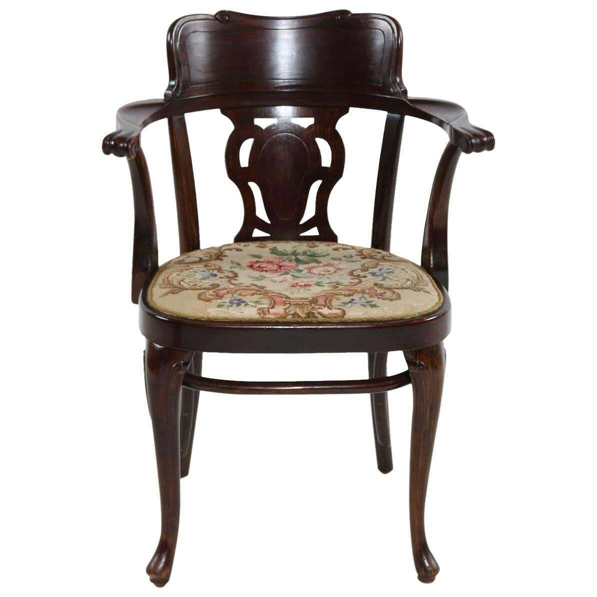Rare Thonet Armchair Desk Chair