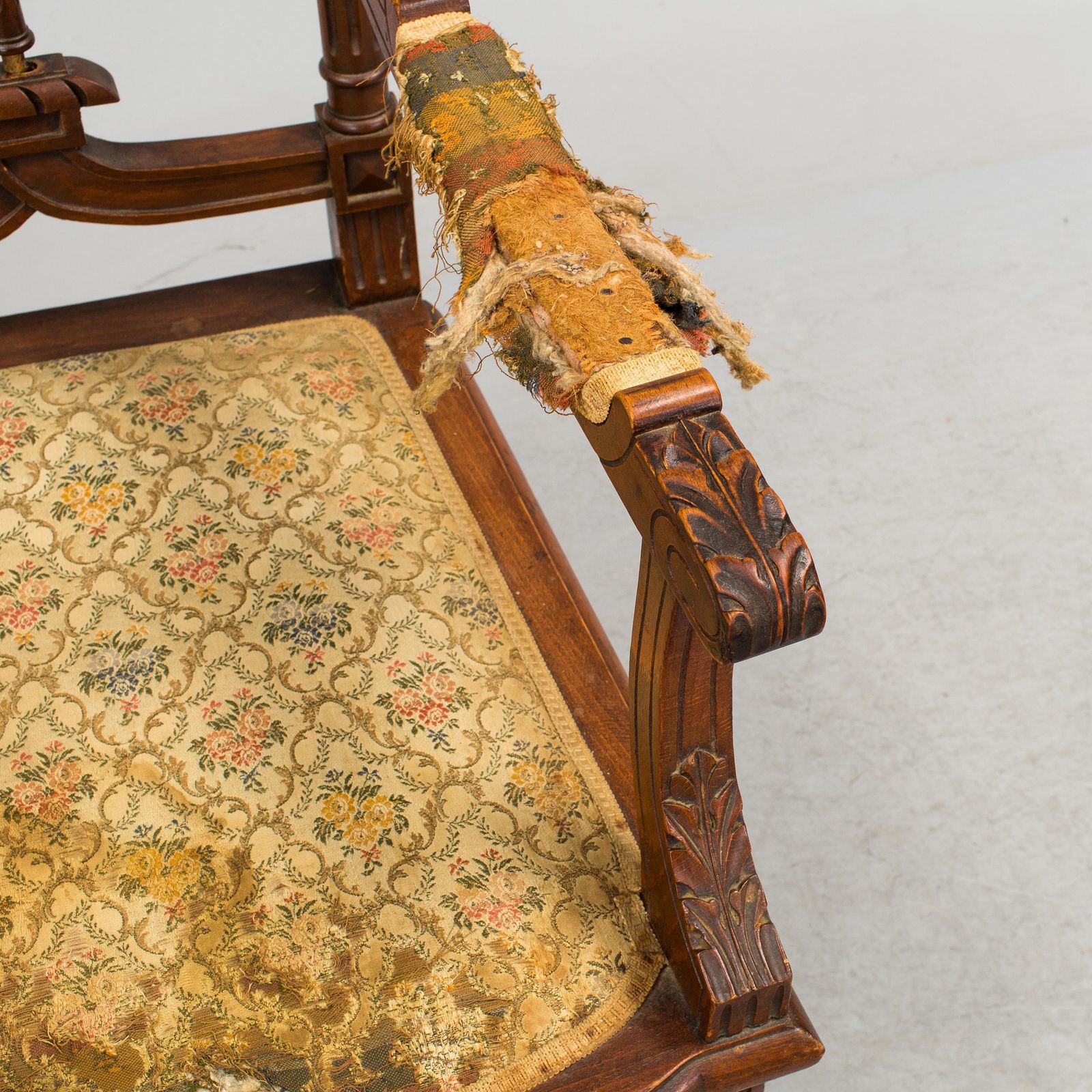 19th Century Armchair Desk Chair photo vintage