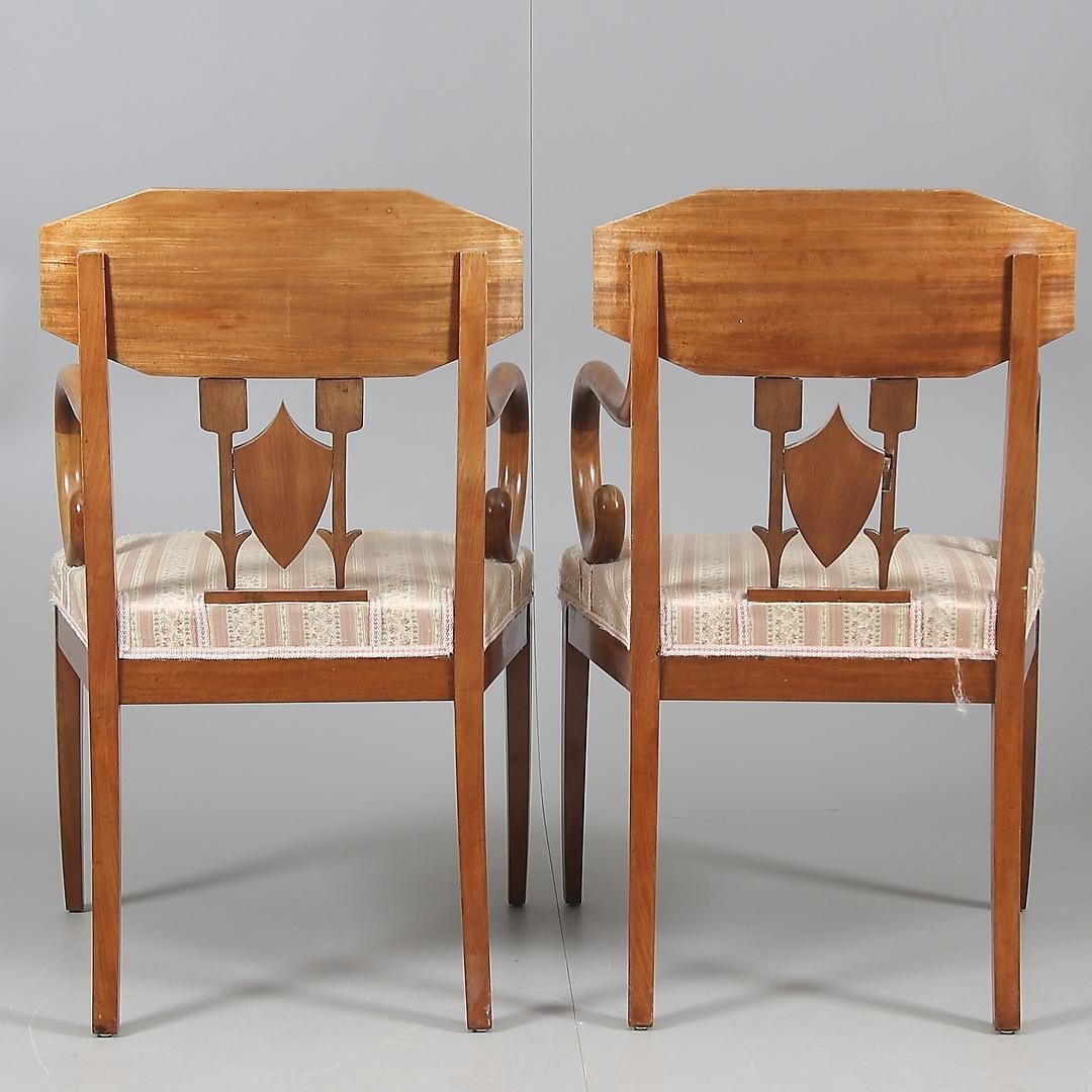 Pair Of Swedish Karl Johan 'Biedermeier' Armchairs photo furniture
