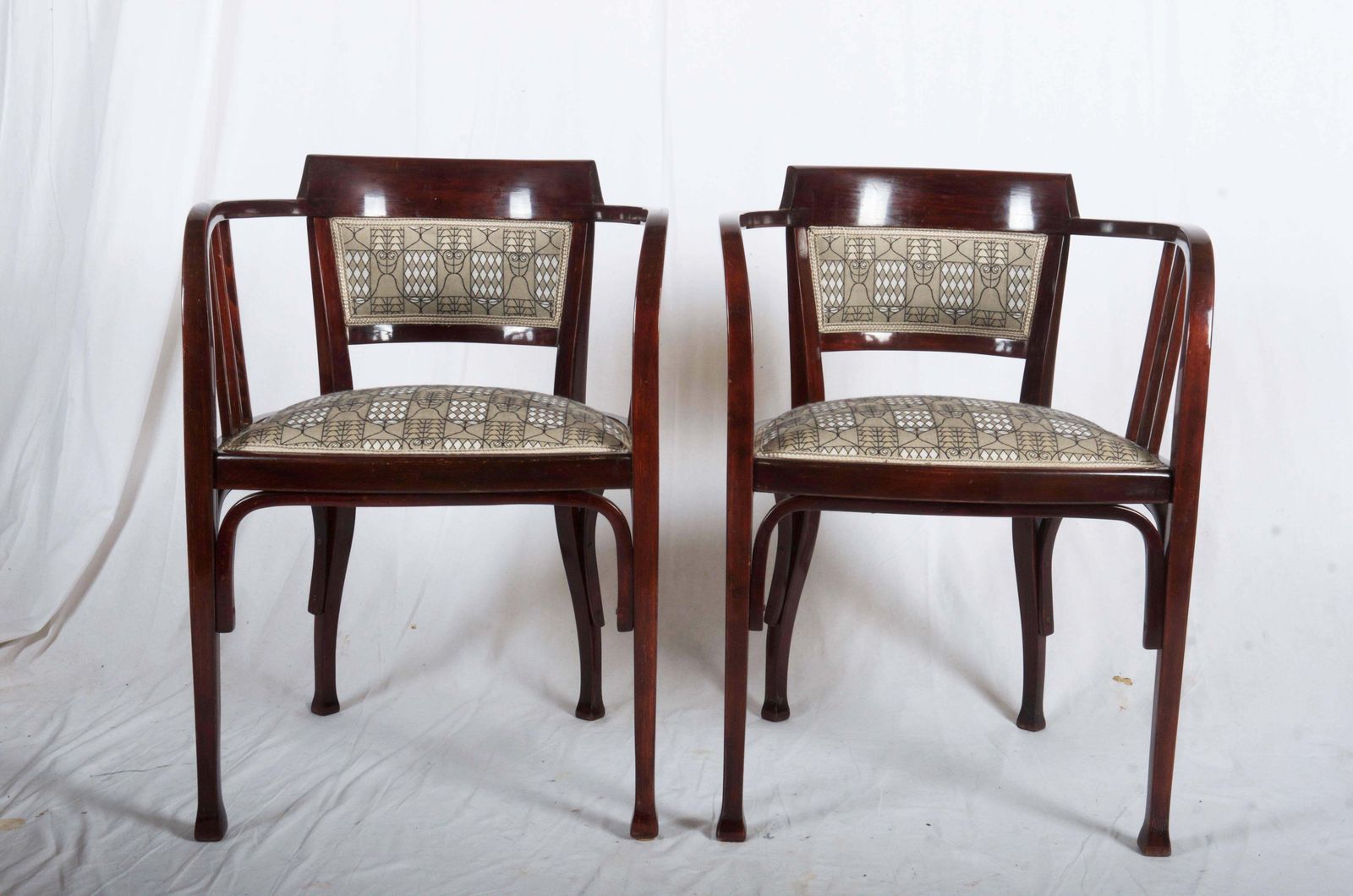 Thonet Armchairs By Otto Wagner photo for sale