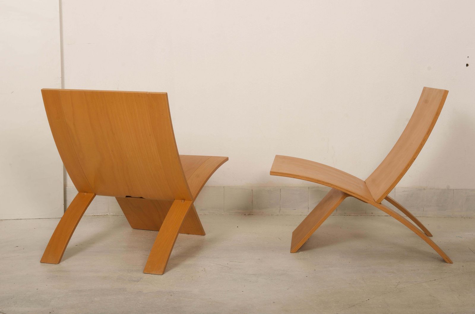 photo furniture Jens Nielsen Laminex Plywood Lounge Chairs Westnofa