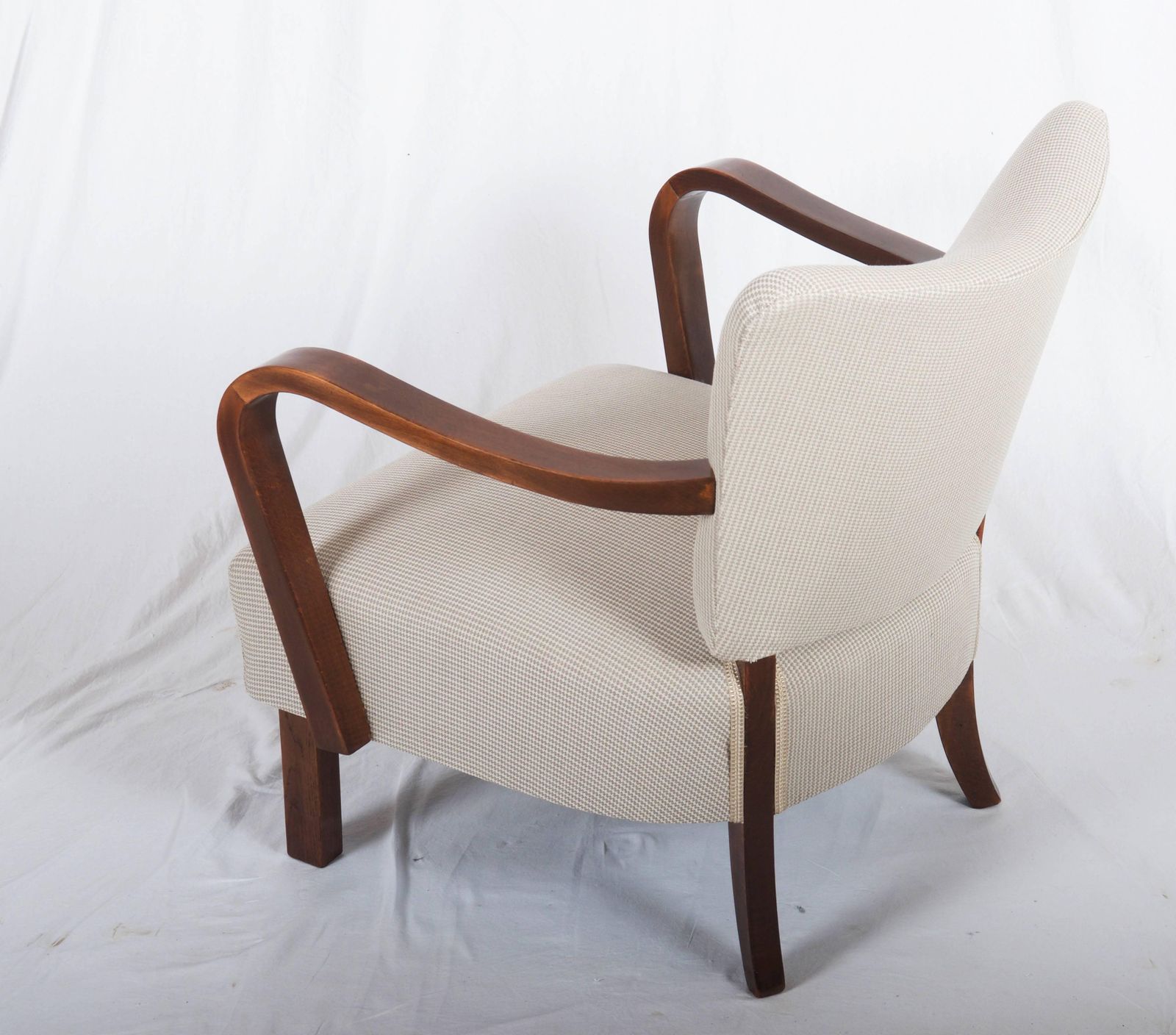 Pair Of Jindrich Halabala H 237 Art Deco Armchairs photo Furniture
