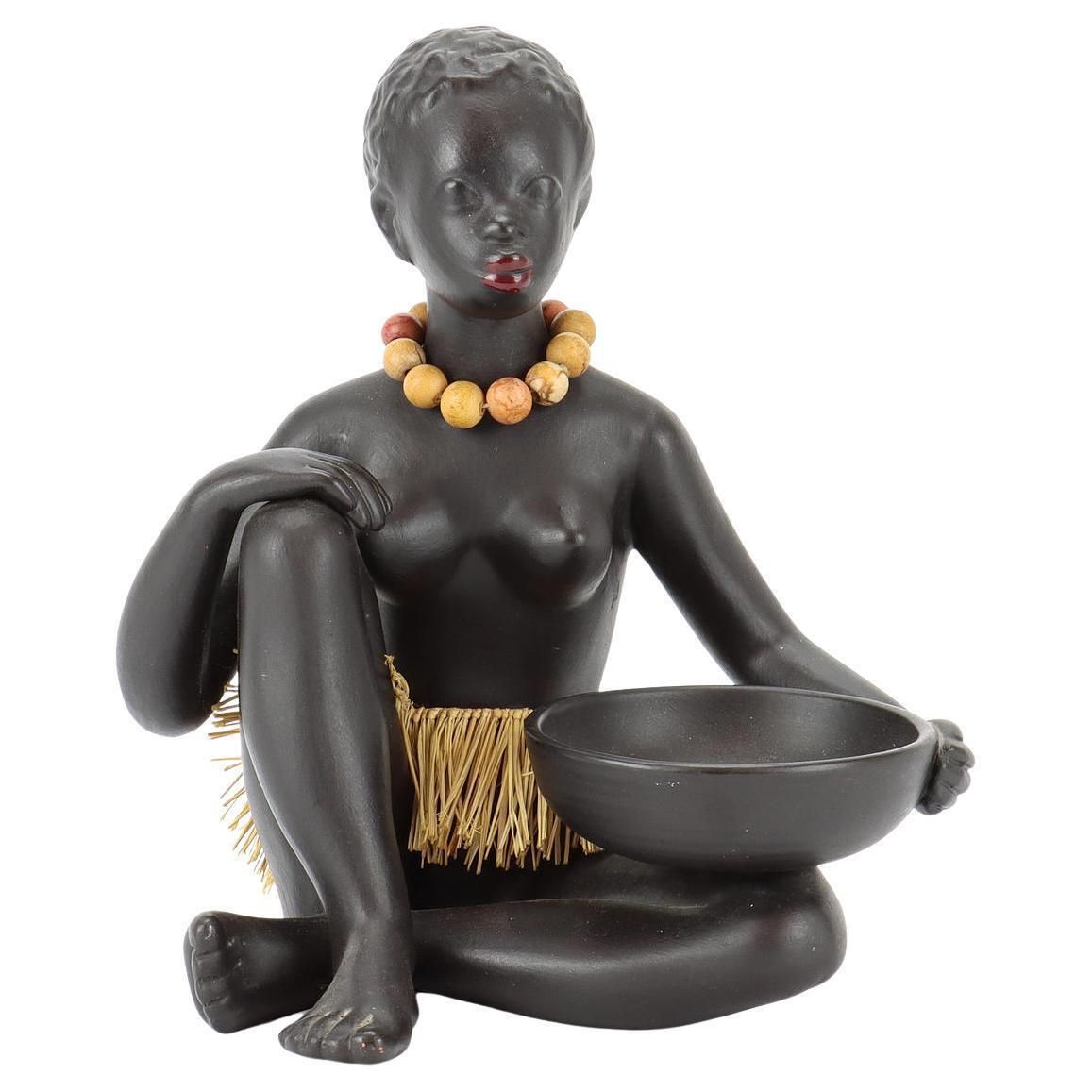 Seating African Woman Gmundner Keramik