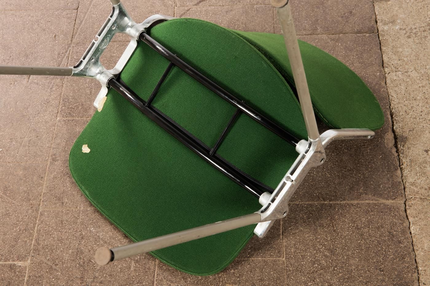 photo for sale Green Stackable Chairs By Giancarlo Piretti For Castelli