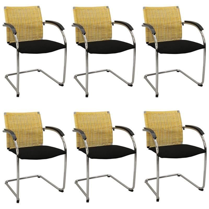 Set Of Six Dining Chairs By Jozef Gorcia & Andreas Krob For Thonet Model S78