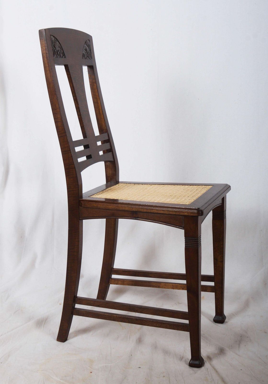 Set Of Four German Art Nouveau Dining Chairs photo furniture