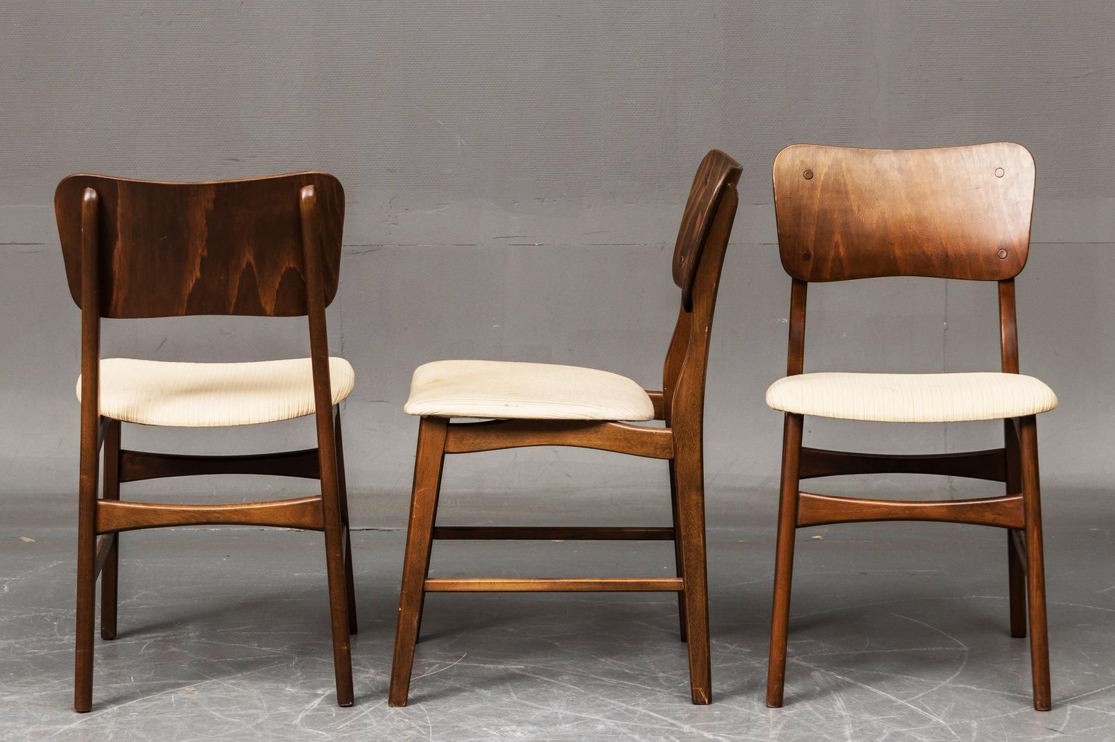 Set Of Four Dining Chairs By Ib Kofod Larsen For Christensen & Larsen photo for sale
