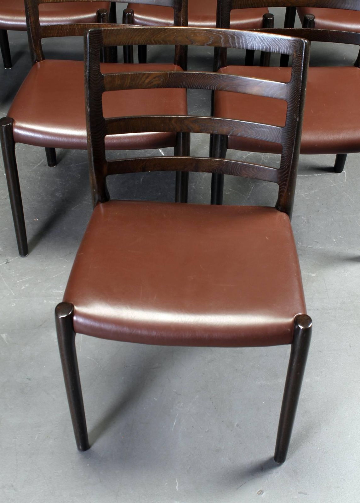 Set Of Six Oak Dining Chairs By Niels O. Moller For J.L.Moller photo buy