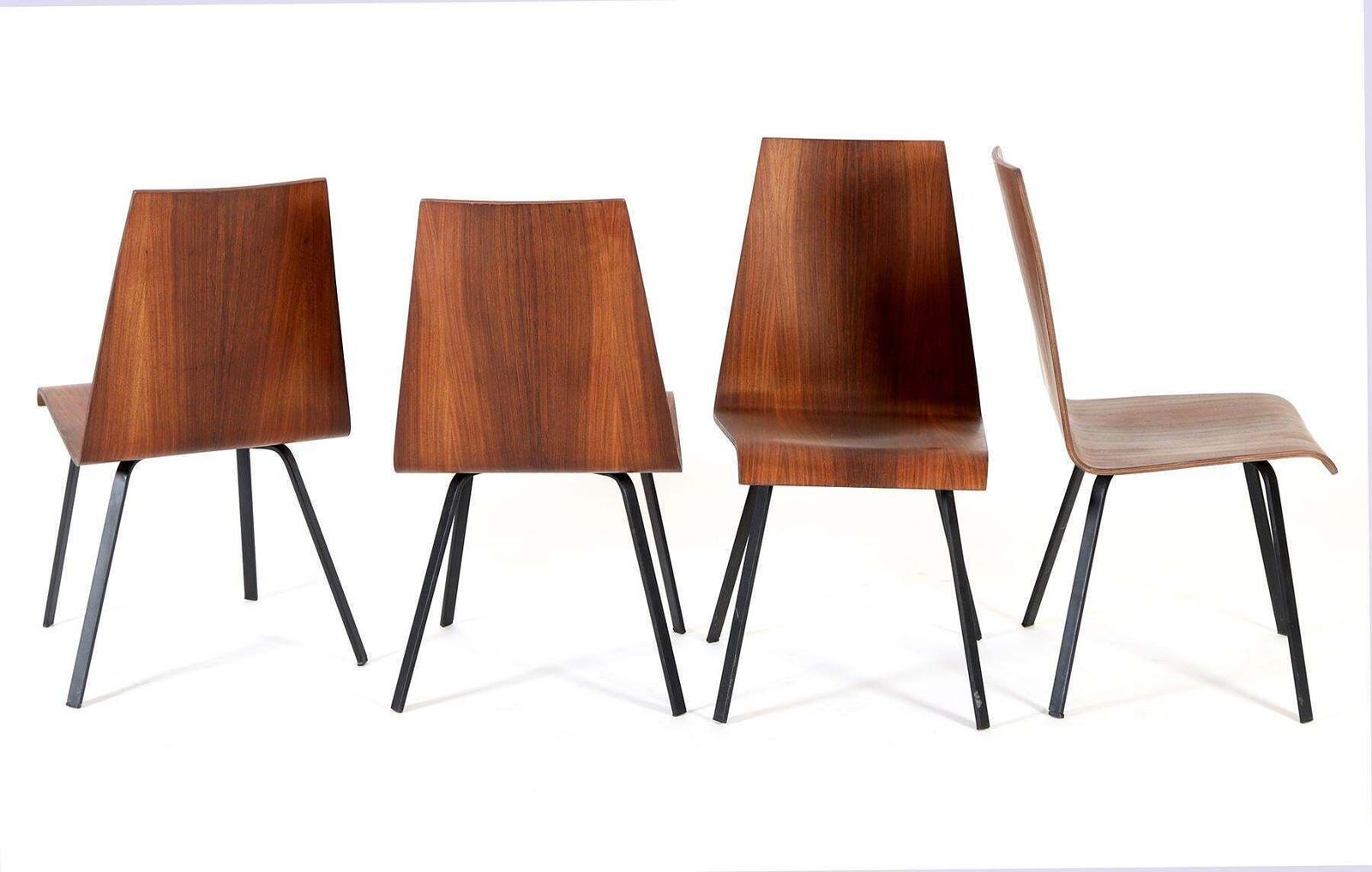 Set Of Four Scandinaviam Hardwood Dining Chairs photo furniture
