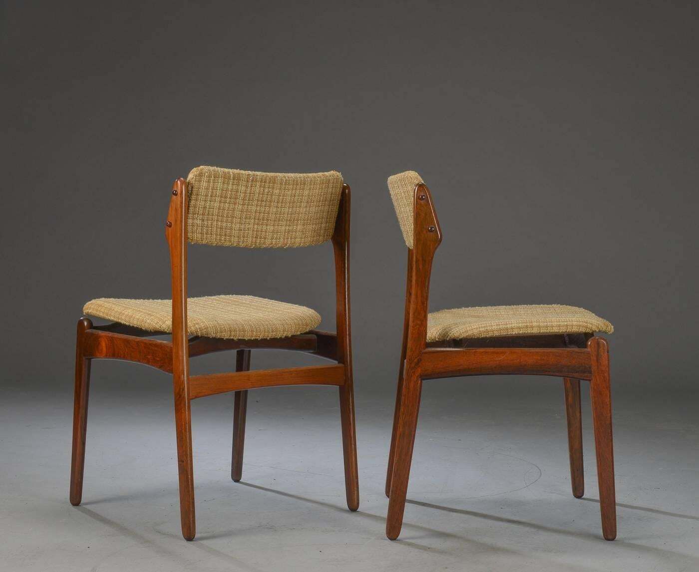 Set Of Six Danish Rosewood Dining Chairs By Erik Buch photo furniture