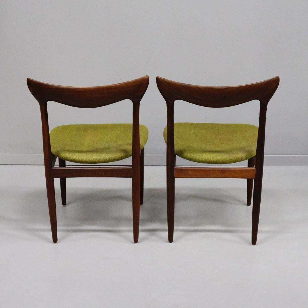 photo for sale Set Of Four Danish Hardwood Dining Chairs By H. W. Klein For Bramin