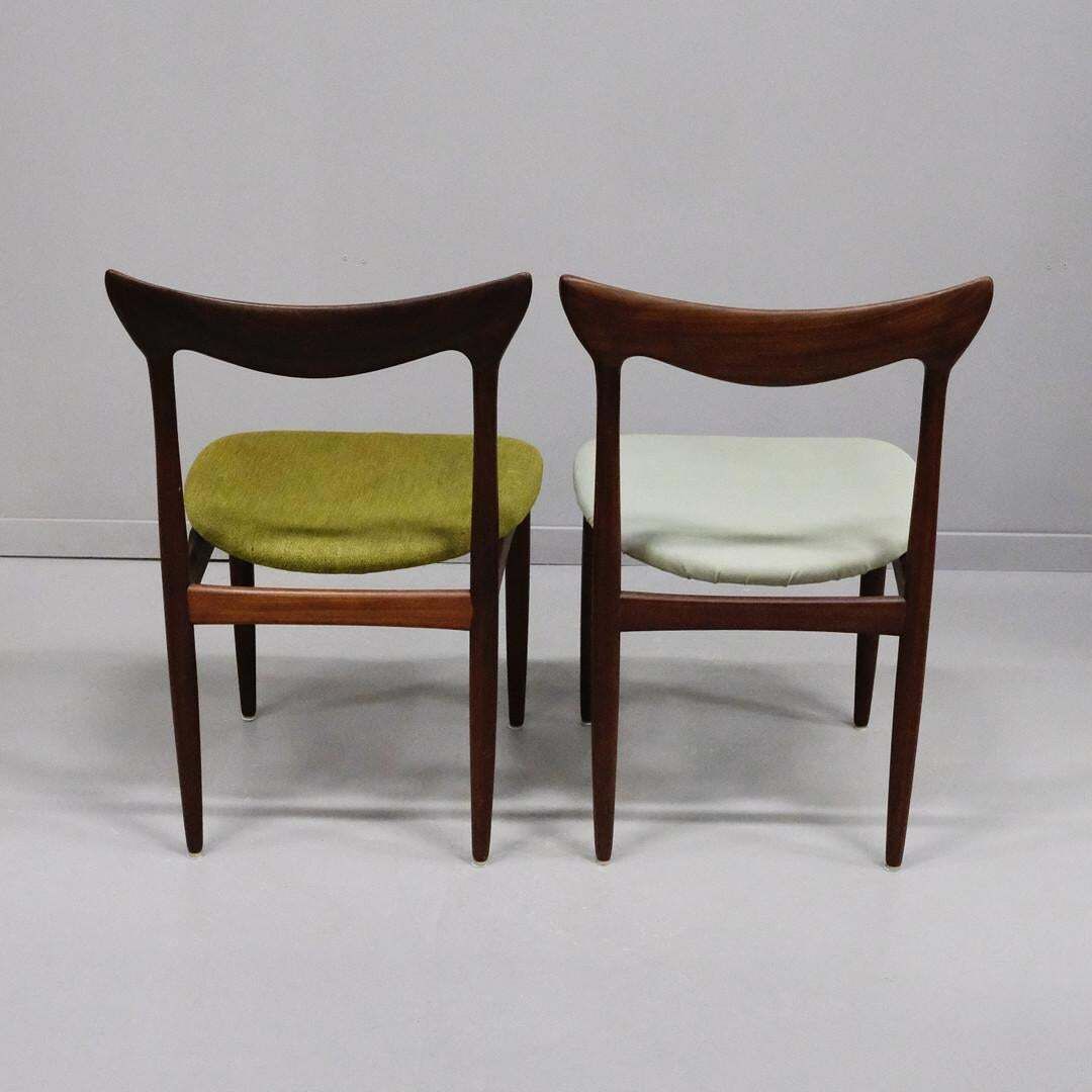 photo vinterior Set Of Four Danish Hardwood Dining Chairs By H. W. Klein For Bramin