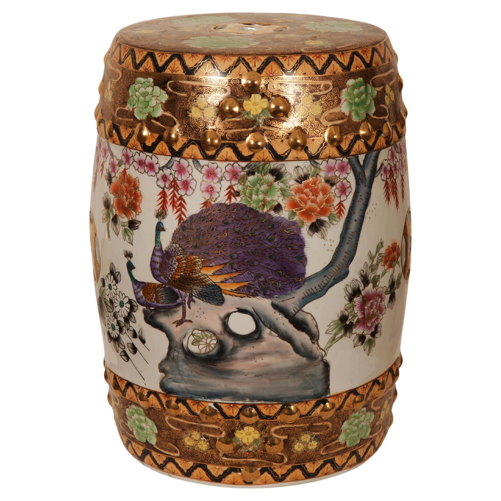 Hand Painted Chinese Ceramic Garden Stool