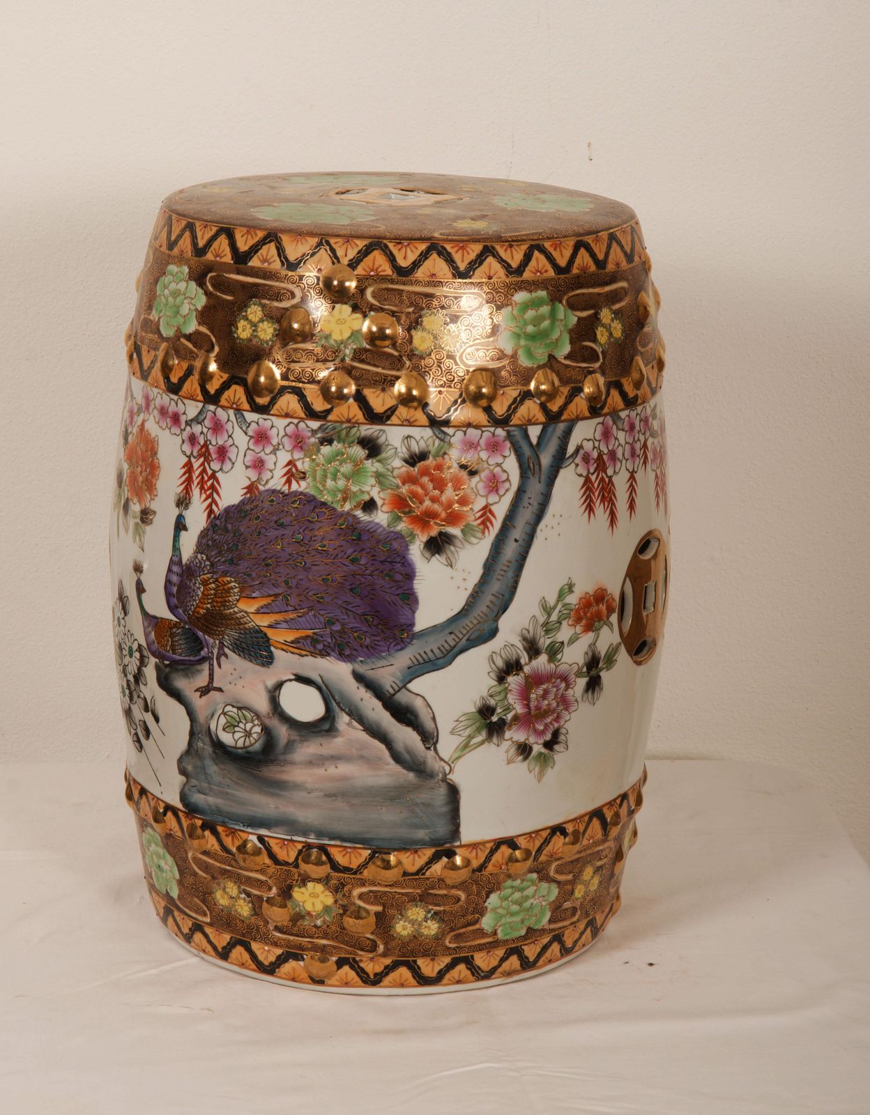 Hand Painted Chinese Ceramic Garden Stool photo furniture