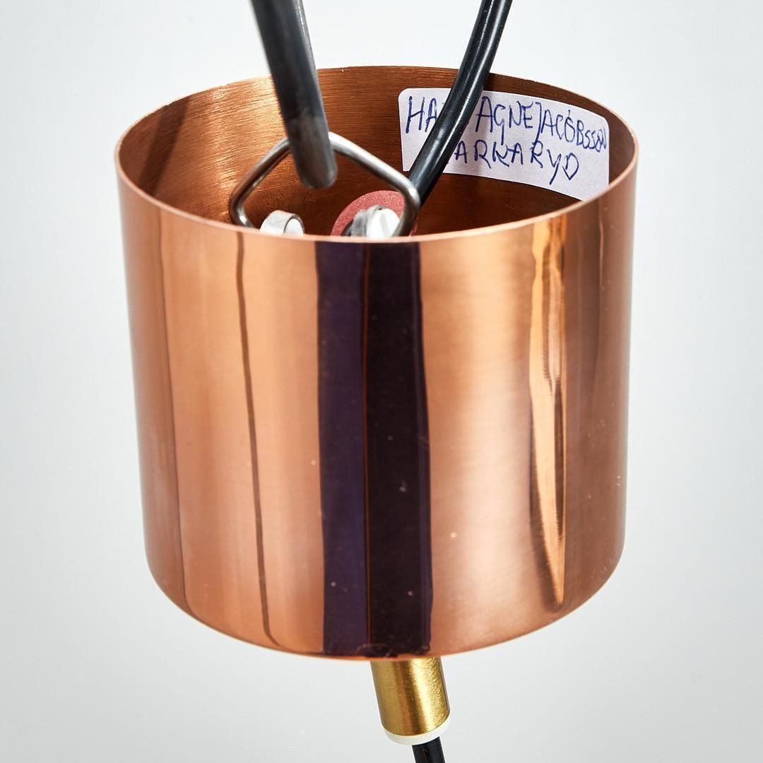 Copper Square Glass Hanging Lamp By Hans Agne Jakobsson Ed. Markaryd, 1960s photo vinterior