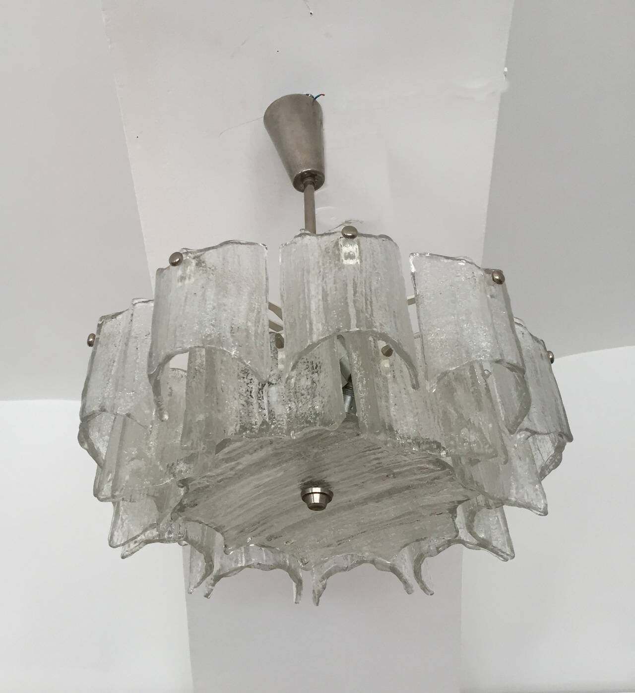 Kalmar Ice Glass Chandelier photo Verlichting