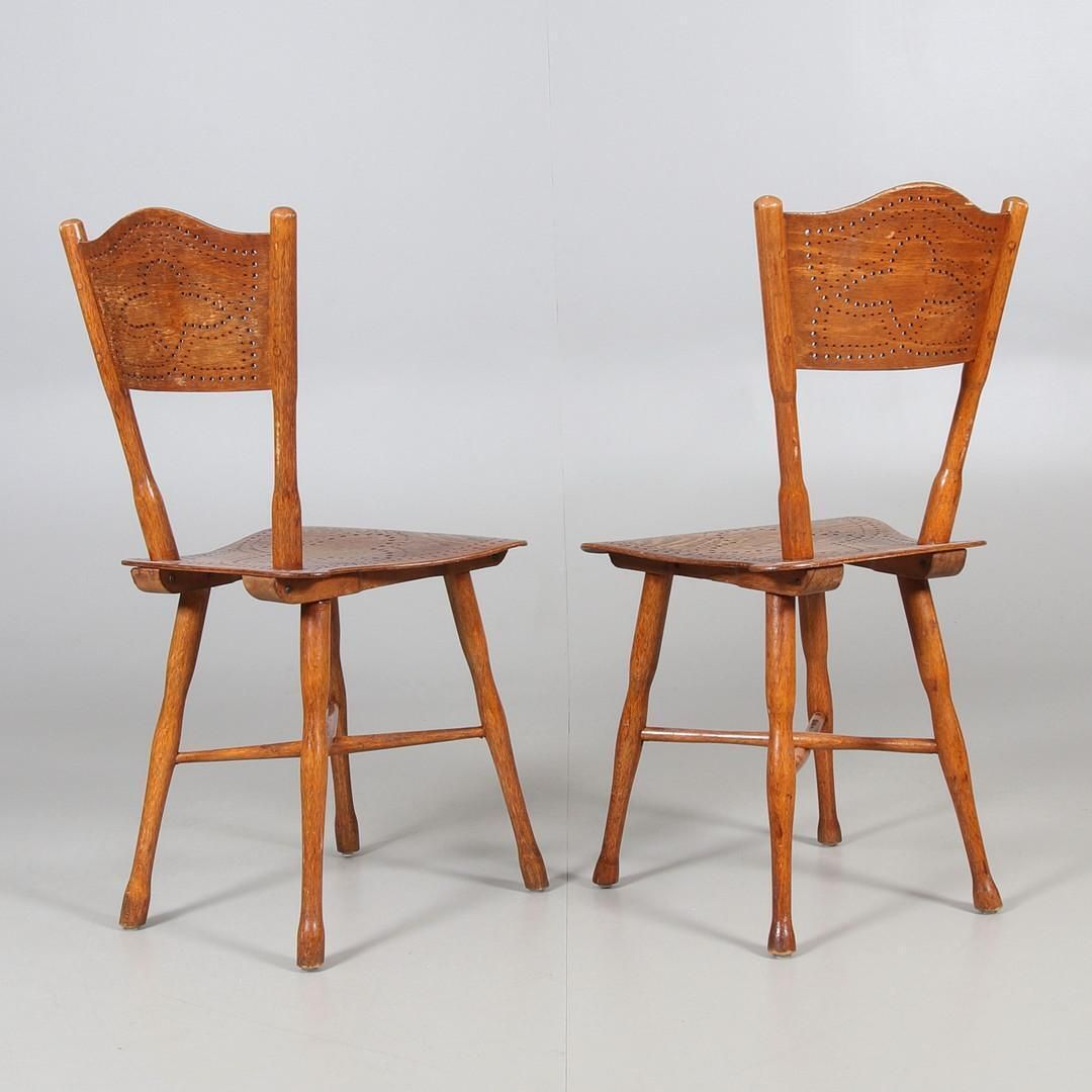 Rare Pair Of Thonet Chairs Model 110 photo for sale