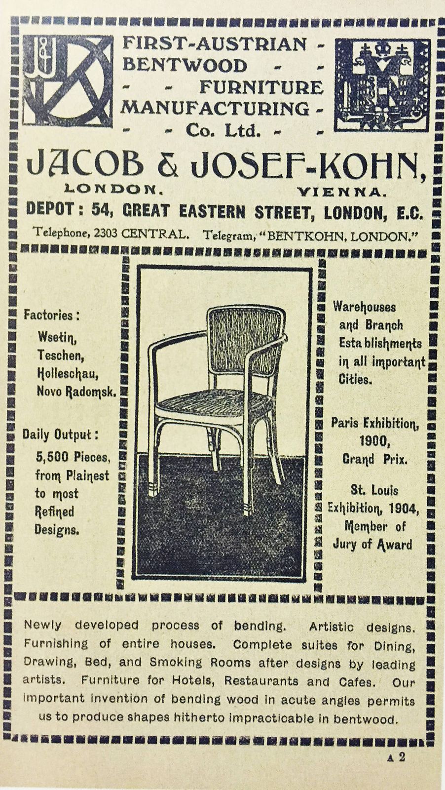 Pair Of Kohn Chairs No. 719 Attributed To Koloman Moser photo Furniture