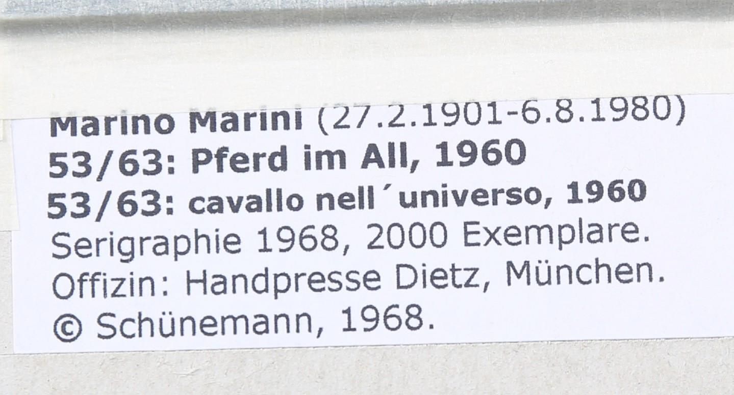 Marino Marini Serigraph photo Art