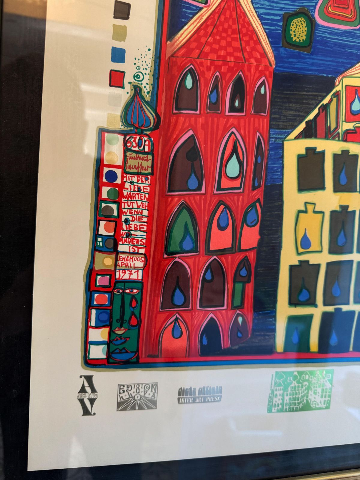 Friedensreich Hundertwasser “It Hurts To Wait With Love In Somewhere Else” photo Art