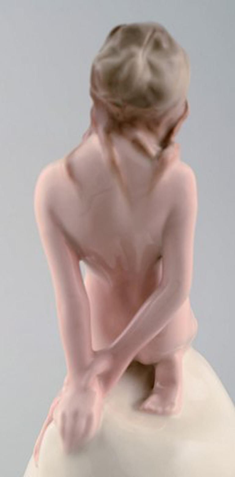 Vicken Von Post, Rörstrand, Rare Art Deco Figure In Porcelain, Young Nude Woman photo buy