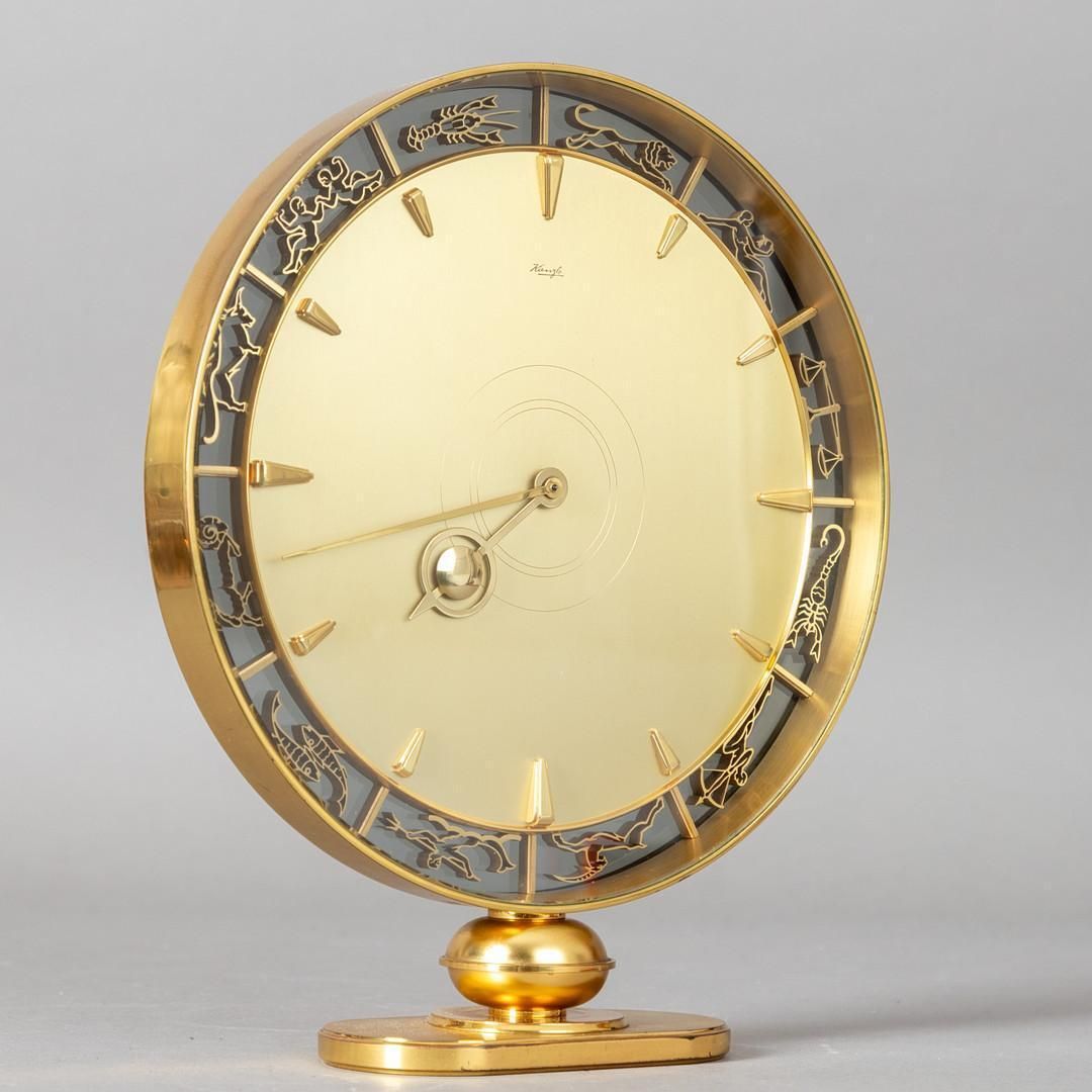 Zodiac Desk Or Table Clock By Heinrich Möller For Kinzle photo furniture