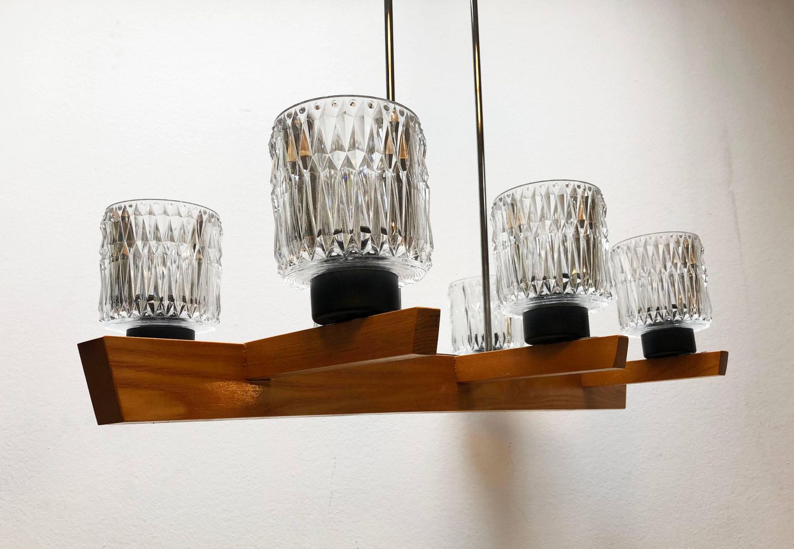 Elongated Suspended Lamp Chandelier In The Style Of Kalmar photo for sale