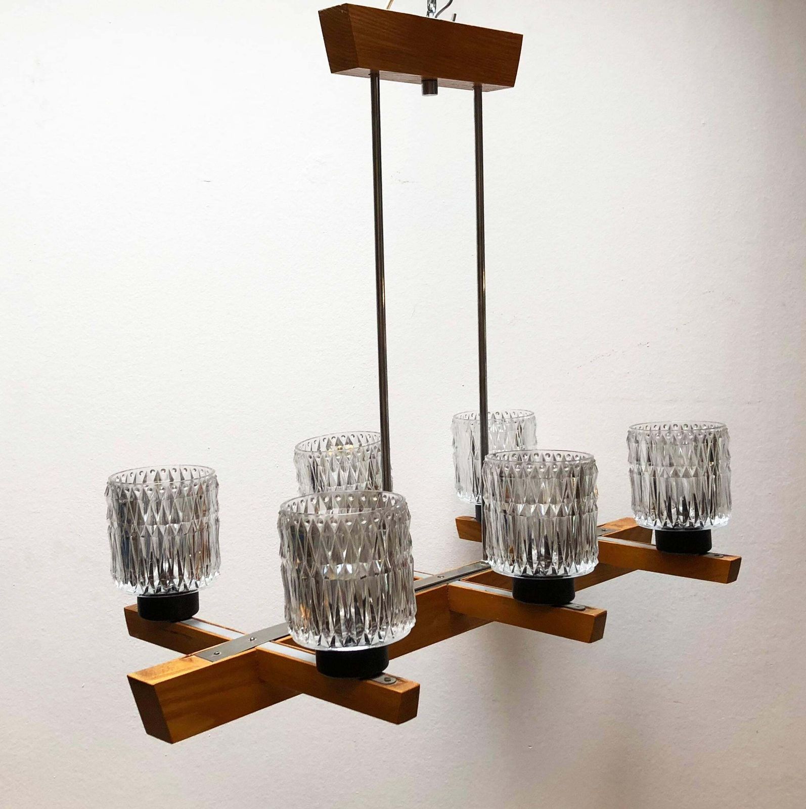 Elongated Suspended Lamp Chandelier In The Style Of Kalmar photo Lighting
