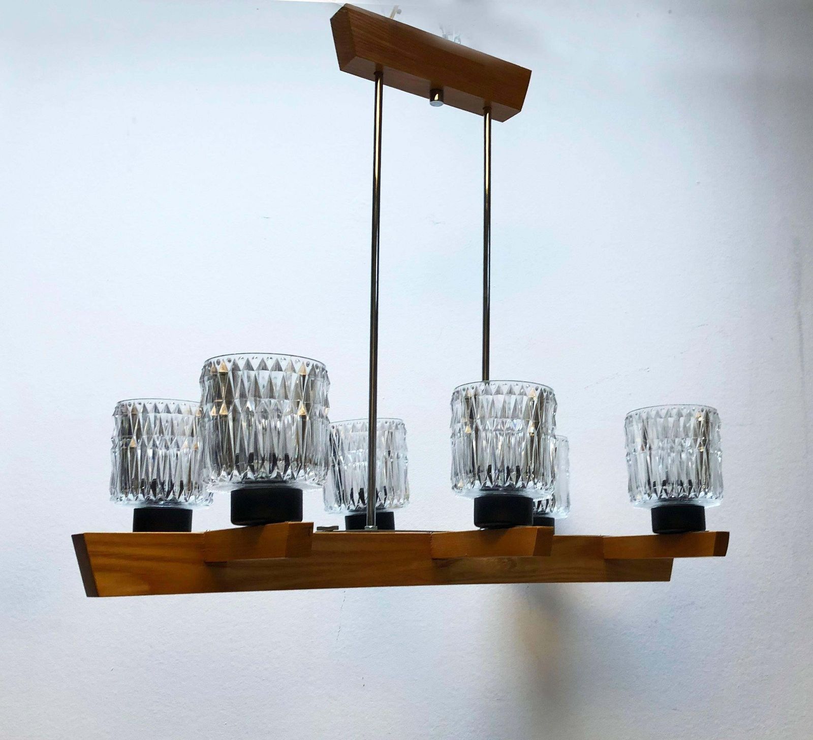 Lighting Elongated Suspended Lamp Chandelier In The Style Of Kalmar photo